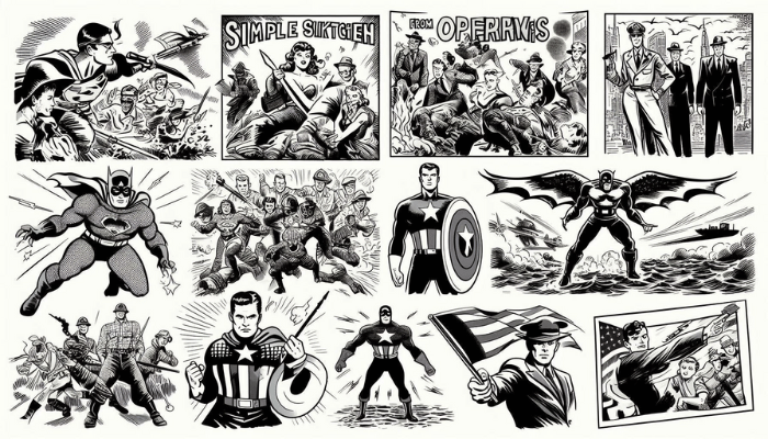 Comic book art style