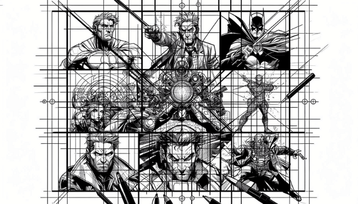 Comic book line art